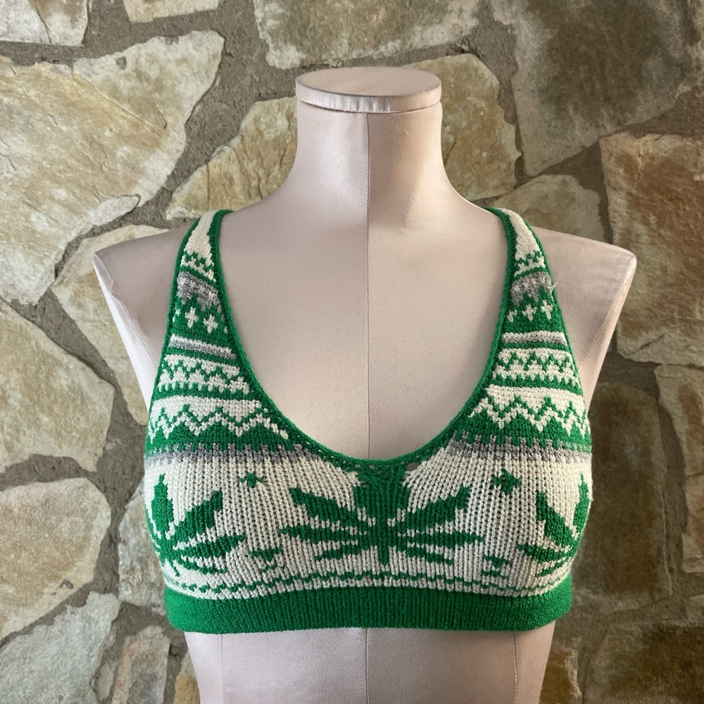 Y2K knit bralette by Knitty Kitty 🌿✨